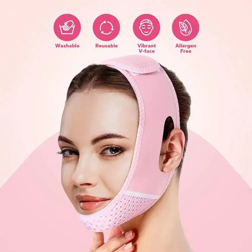 Women's Facial Slimming and Lifting Band - V-Line Shaper and Cheek Lift Strap for Enhanced Beauty and Skin Care
