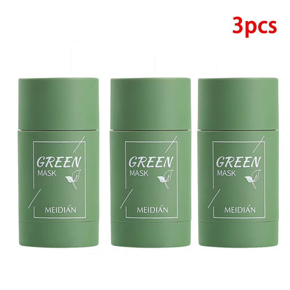 Green Tea Cleansing Mask for Acne and Blemish Treatment - Natural Plant-Based Formula for Blackhead Removal and Gentle Skincare Solutions
