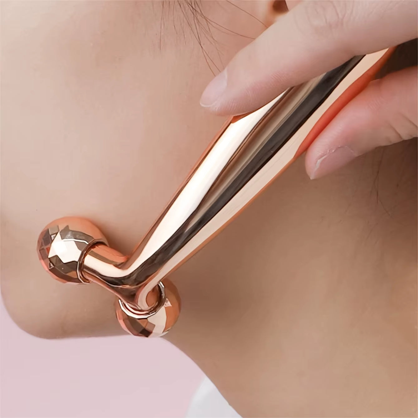 3D Rotating Y-Shaped Facial Massager and Eye Roller - Handheld Skincare Enhancement Tool
