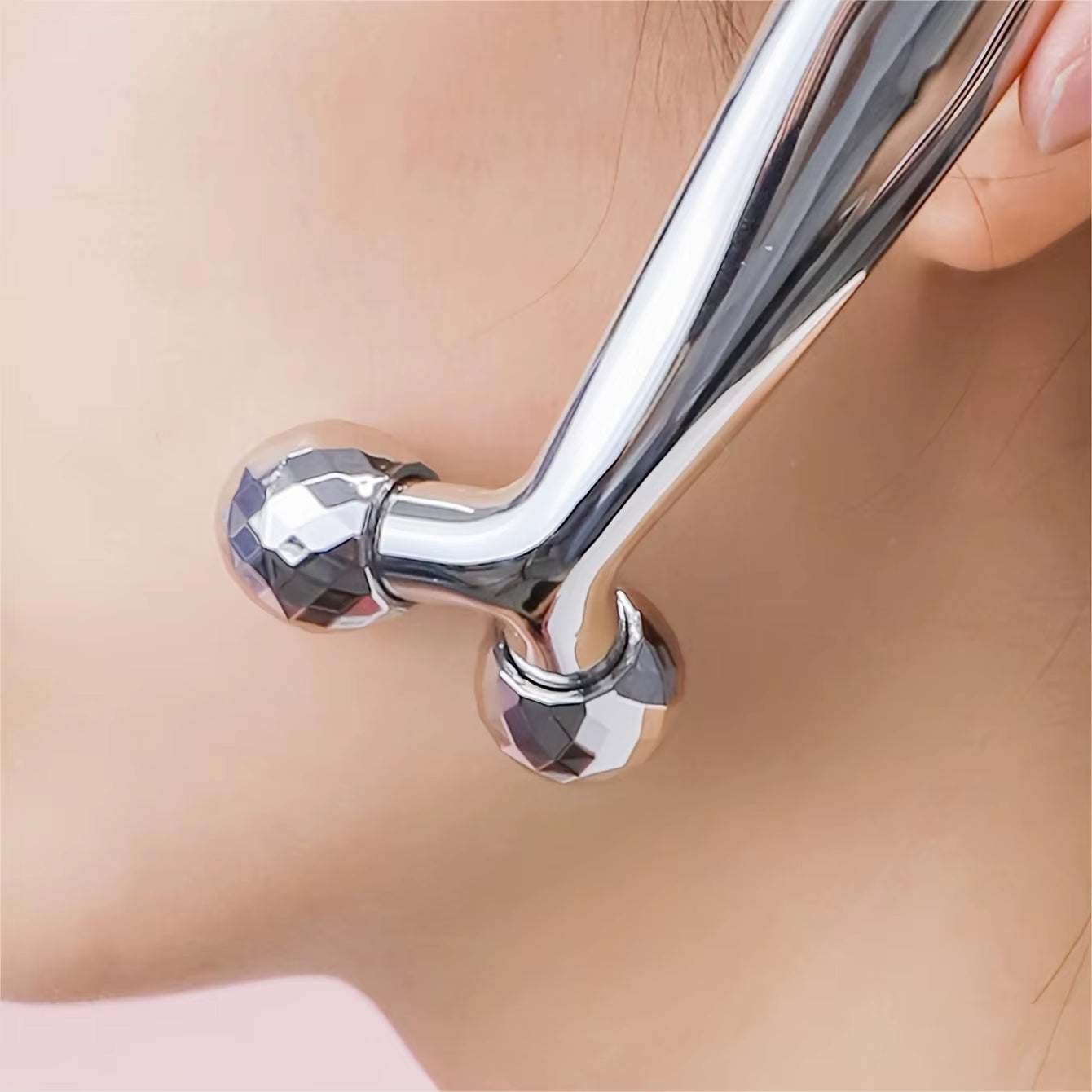 3D Rotating Y-Shaped Facial Massager and Eye Roller - Handheld Skincare Enhancement Tool
