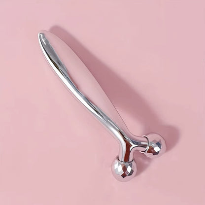 3D Rotating Y-Shaped Facial Massager and Eye Roller - Handheld Skincare Enhancement Tool