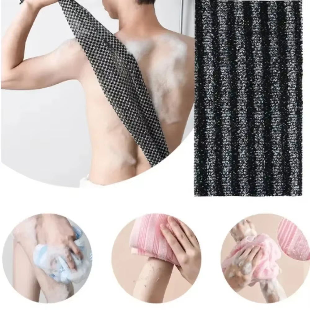 Japanese Exfoliating Nylon Bath Towel for Back Scrubbing and Showering