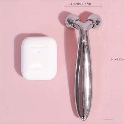 3D Rotating Y-Shaped Facial Massager and Eye Roller - Handheld Skincare Enhancement Tool