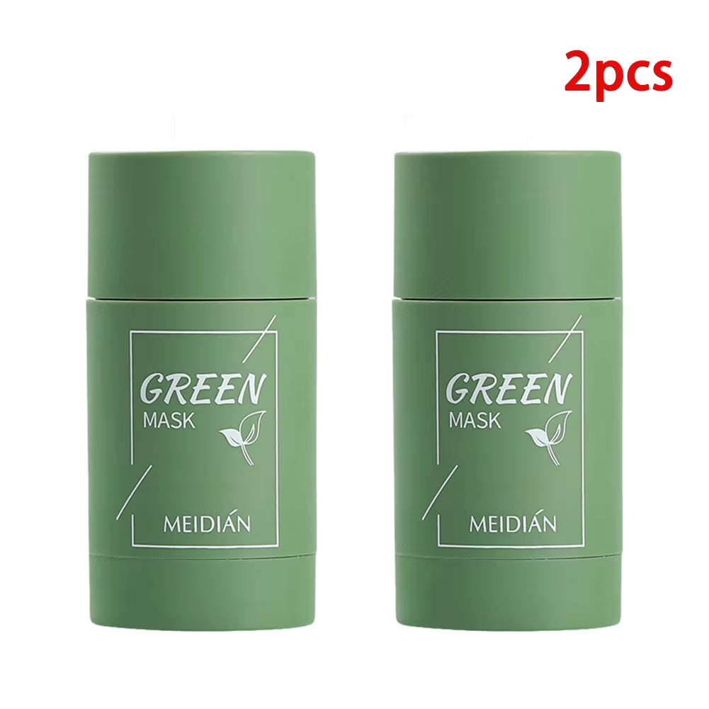 Green Tea Cleansing Mask for Acne and Blemish Treatment - Natural Plant-Based Formula for Blackhead Removal and Gentle Skincare Solutions
